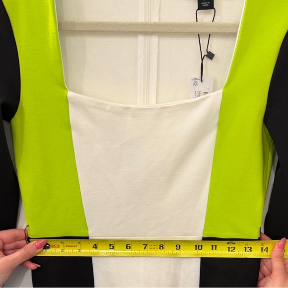 NWT Karen Millen Cut and Sew Belted Ponte Midi Dress - Picture 8 of 11